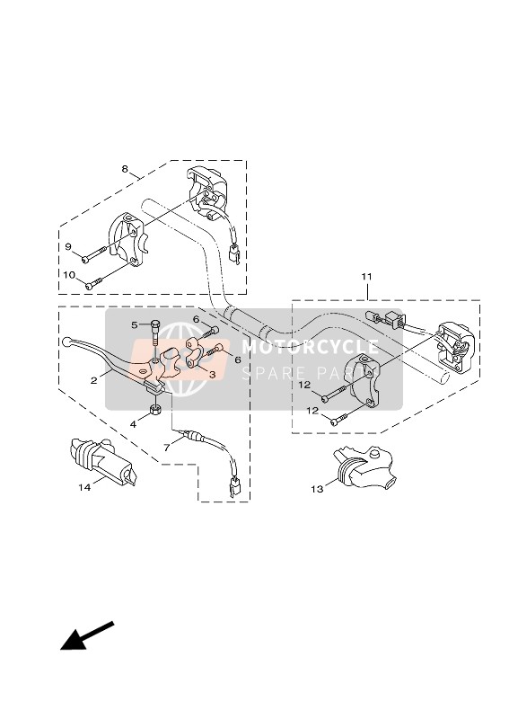 1CXF58670000, Support,  MAITRE-CYLI, Yamaha, 0